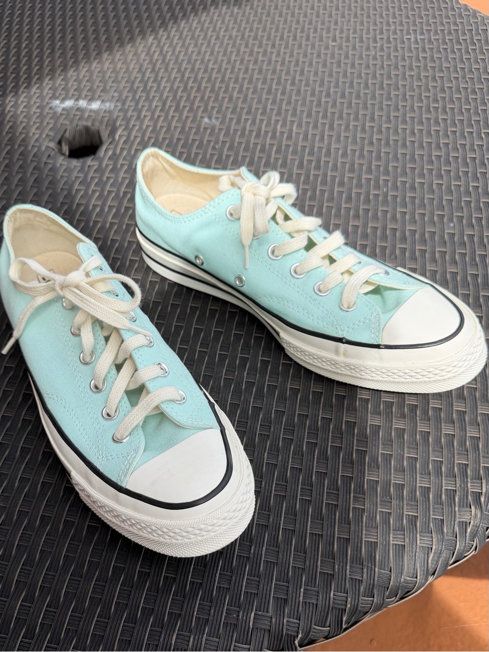 Mint Converse All Stars Canvas Lace-Up Sneakers